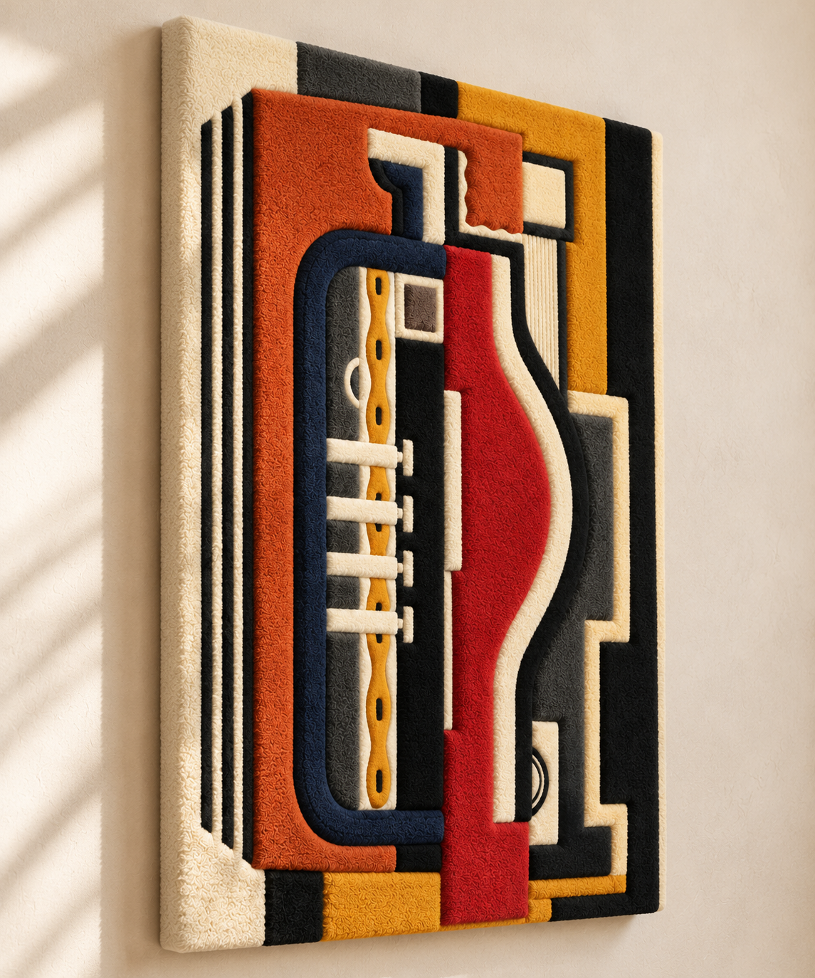 Accordion by Fernand Léger — angled relief view