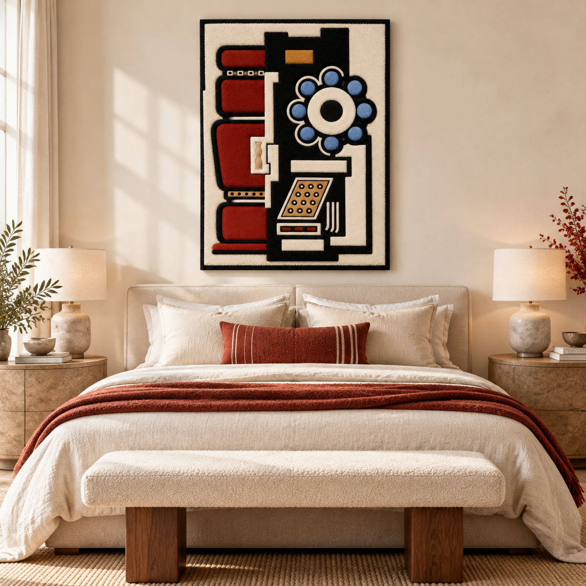 Ball Bearing by Fernand Léger — room setting