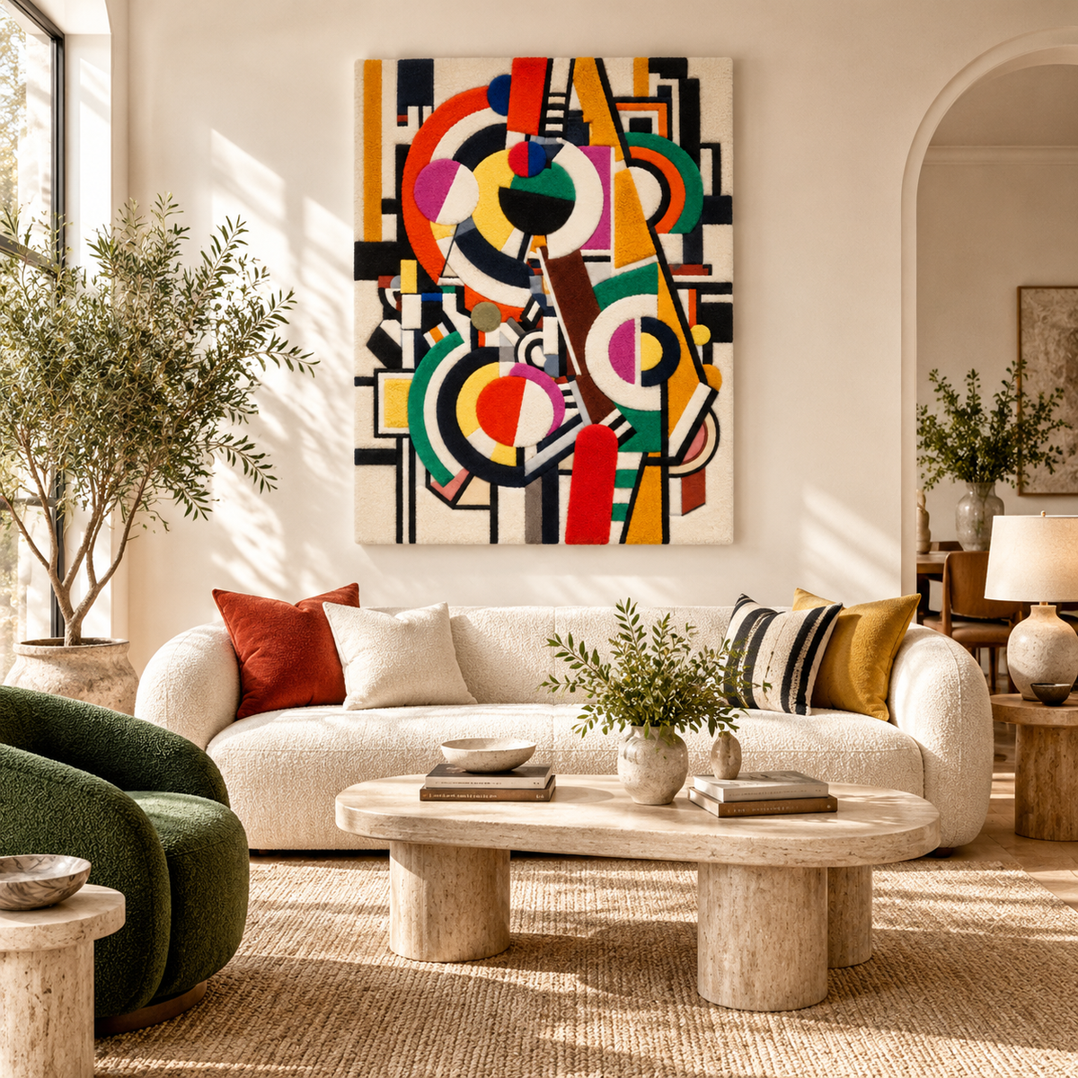 Discs by Fernand Léger — room setting