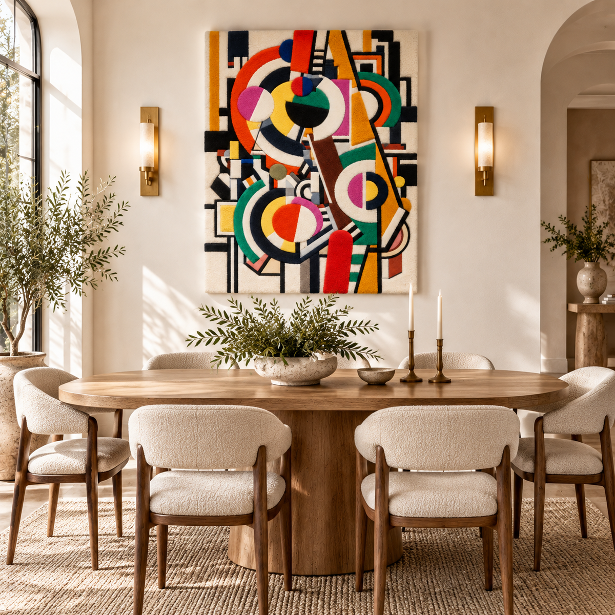 Discs by Fernand Léger — room setting