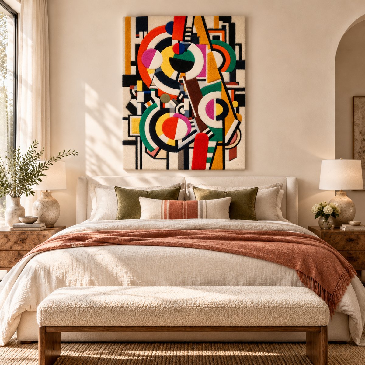 Discs by Fernand Léger — room setting