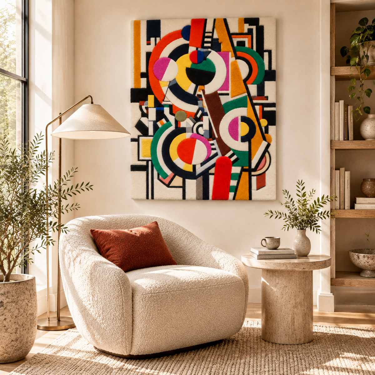 Discs by Fernand Léger — room setting