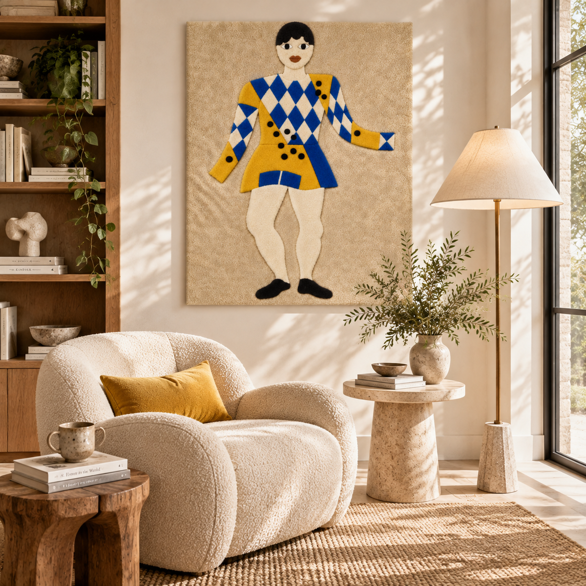 Draft Costume (Front, Blue and Yellow) by Fernand Léger — room setting