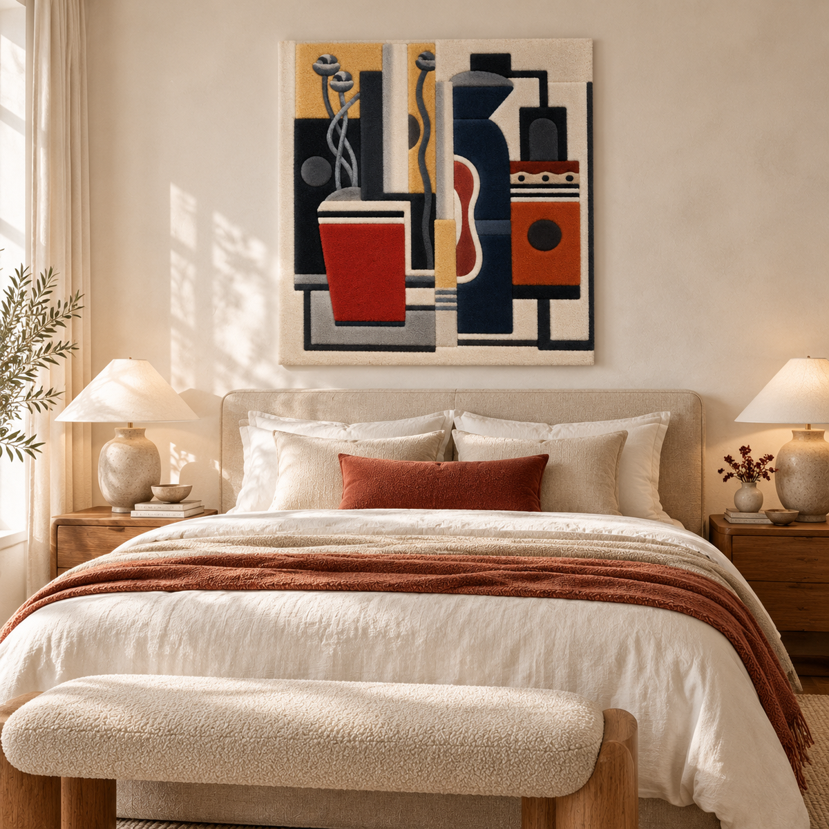 Red Pot by Fernand Léger — room setting