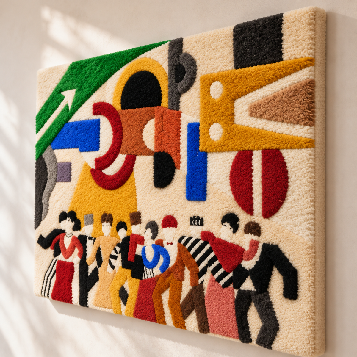 Skating Rink: Set Design by Fernand Léger — angled relief view