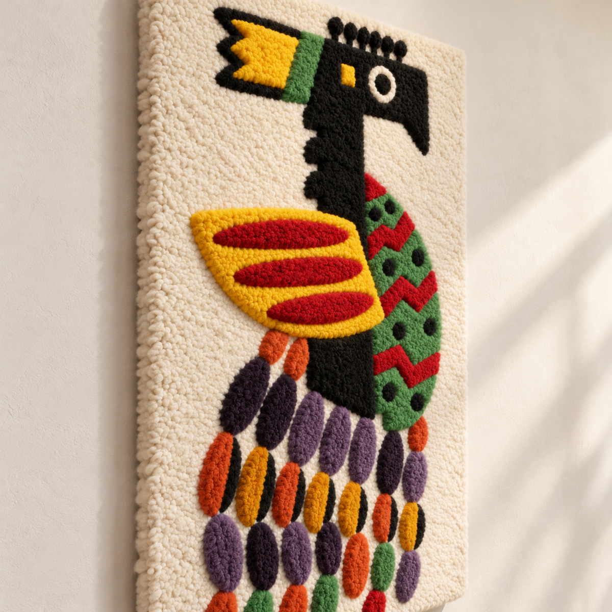 The Creation of the World: Bird Costume Design by Fernand Léger — angled relief view