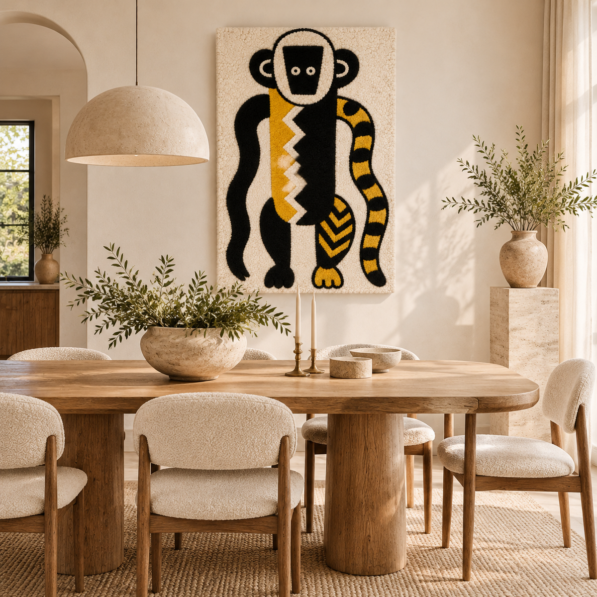 The Creation of the World: Monkey Costume Design by Fernand Léger — room setting