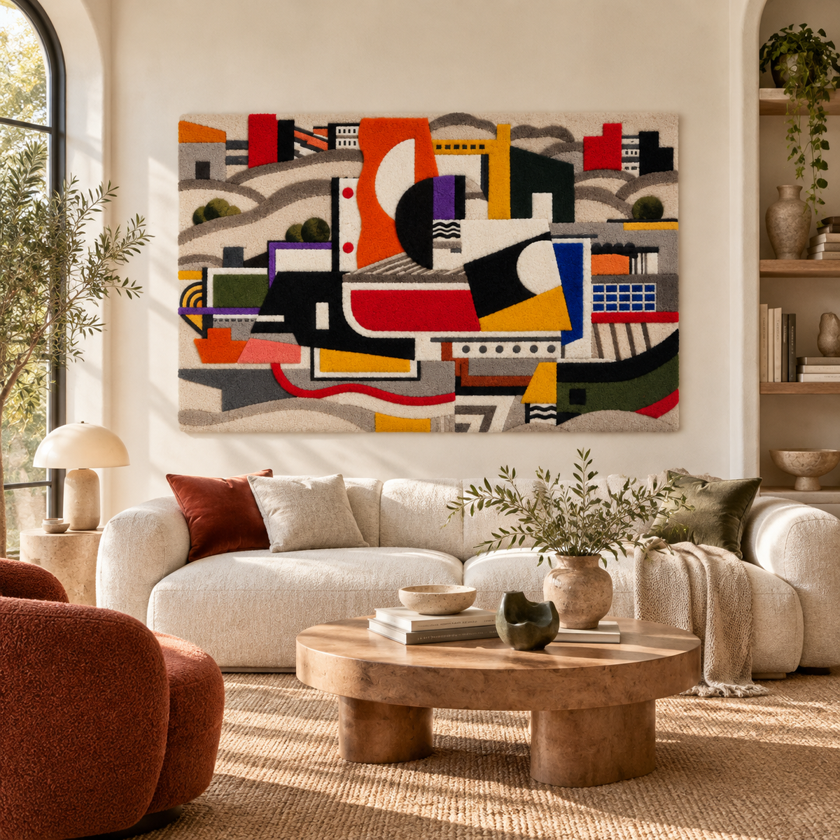 The Great Tug by Fernand Léger — room setting