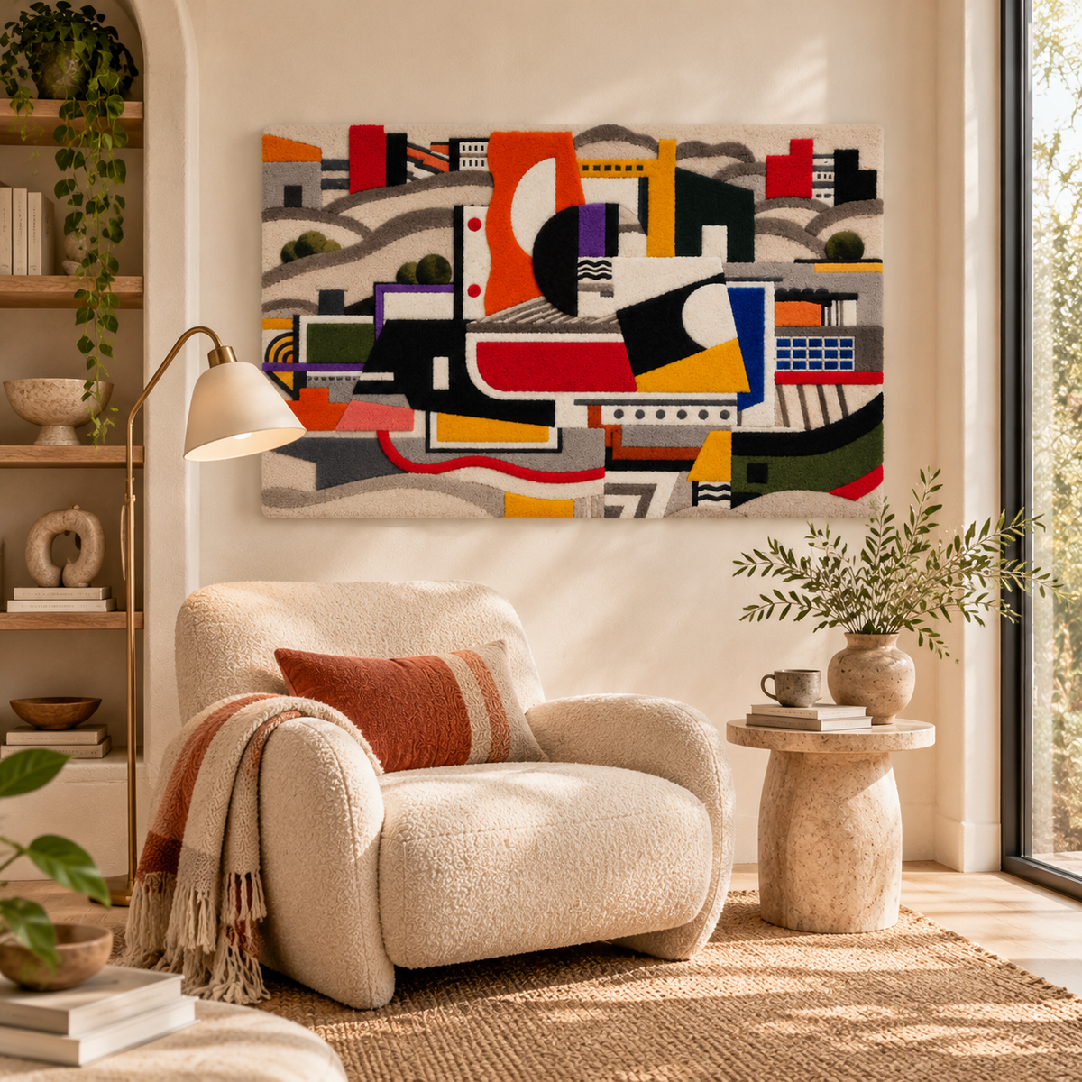 The Great Tug by Fernand Léger — room setting