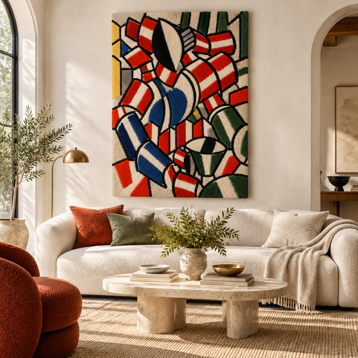 The Seated Woman by Fernand Léger — room setting