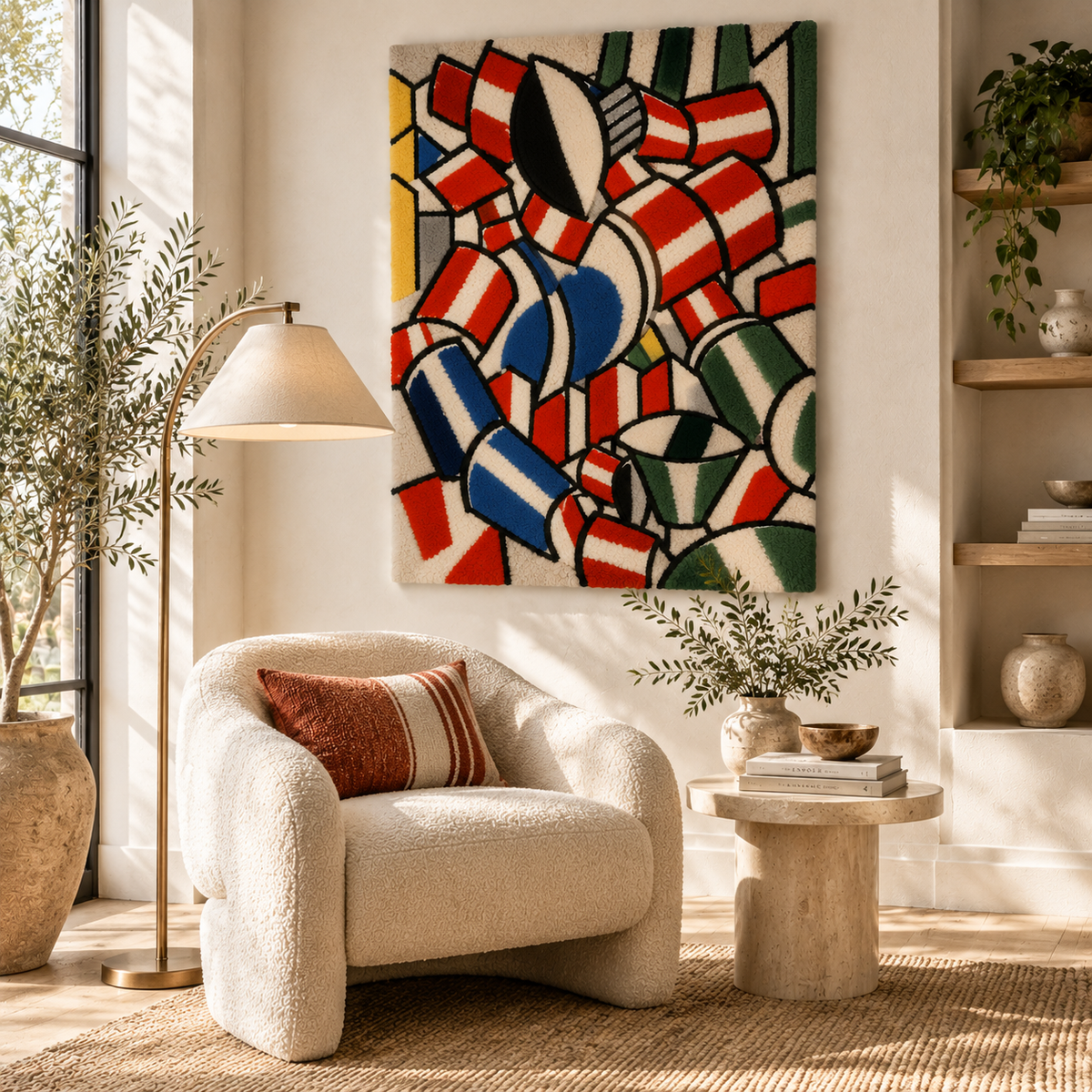 The Seated Woman by Fernand Léger — room setting