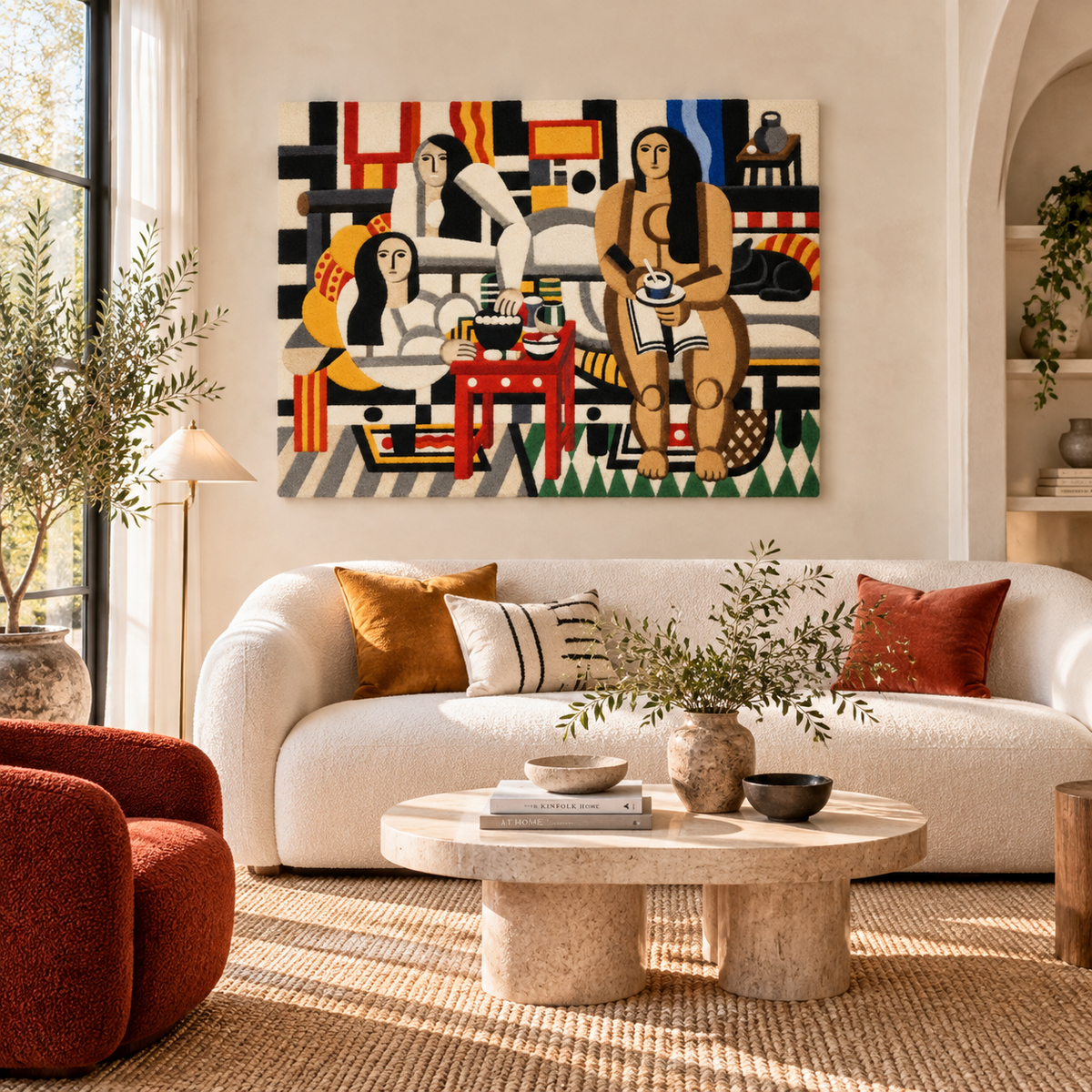 Three Women by Fernand Léger — room setting