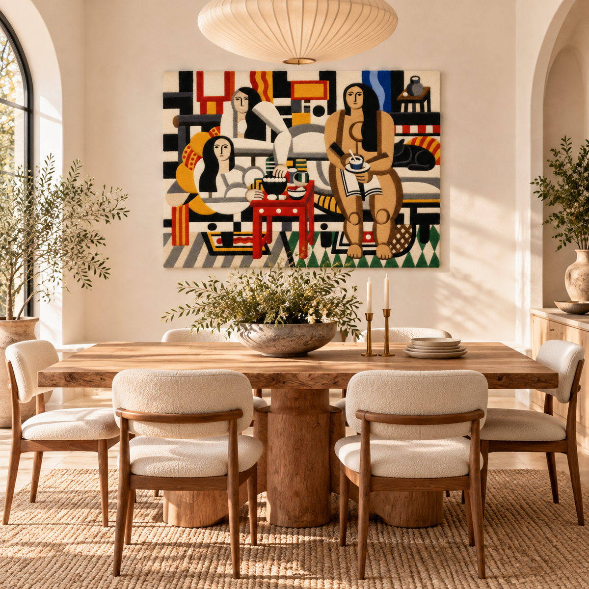 Three Women by Fernand Léger — room setting
