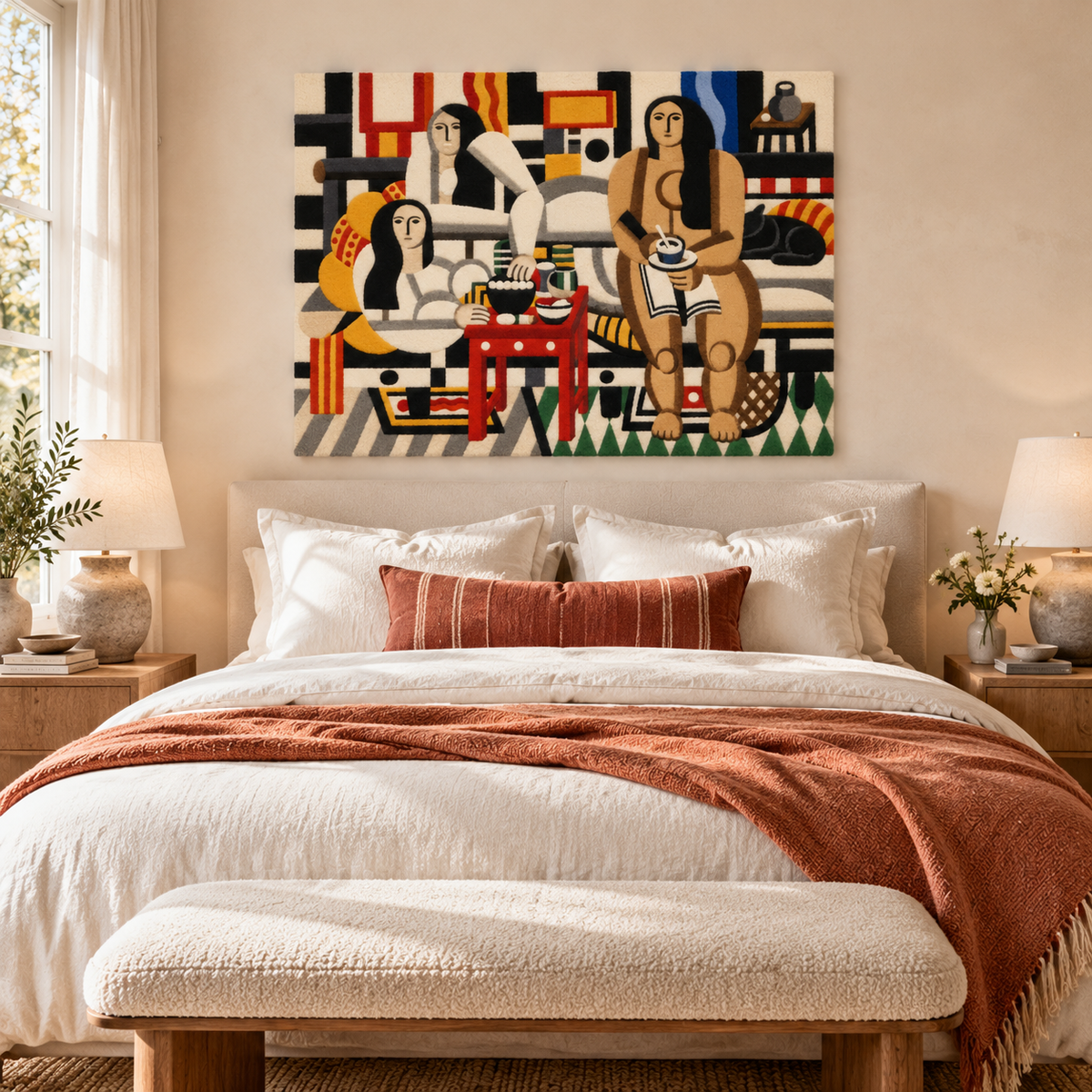 Three Women by Fernand Léger — room setting