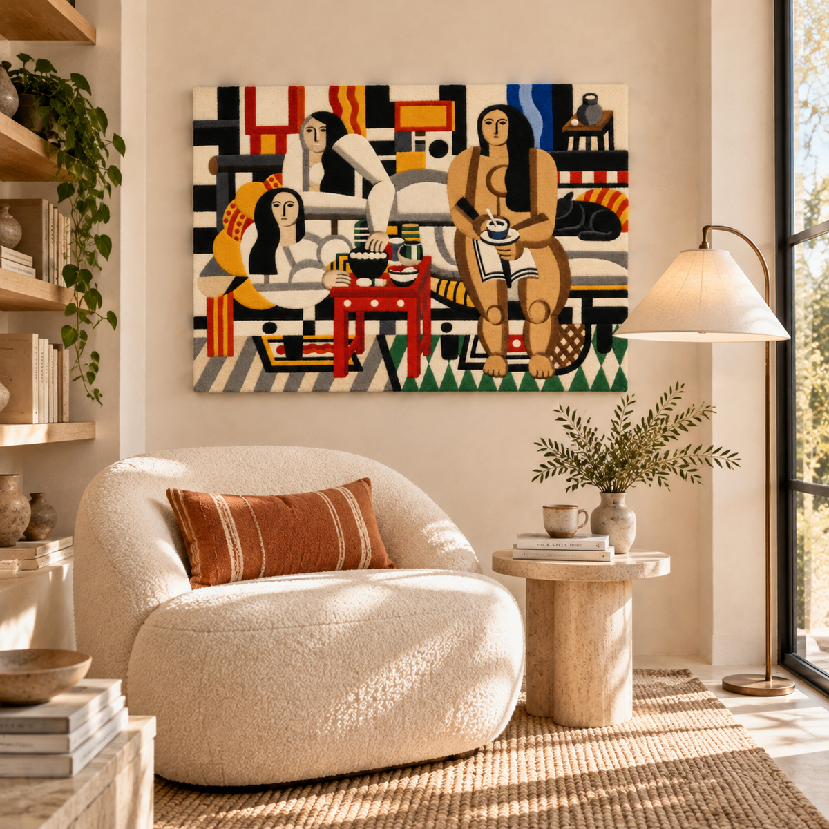 Three Women by Fernand Léger — room setting