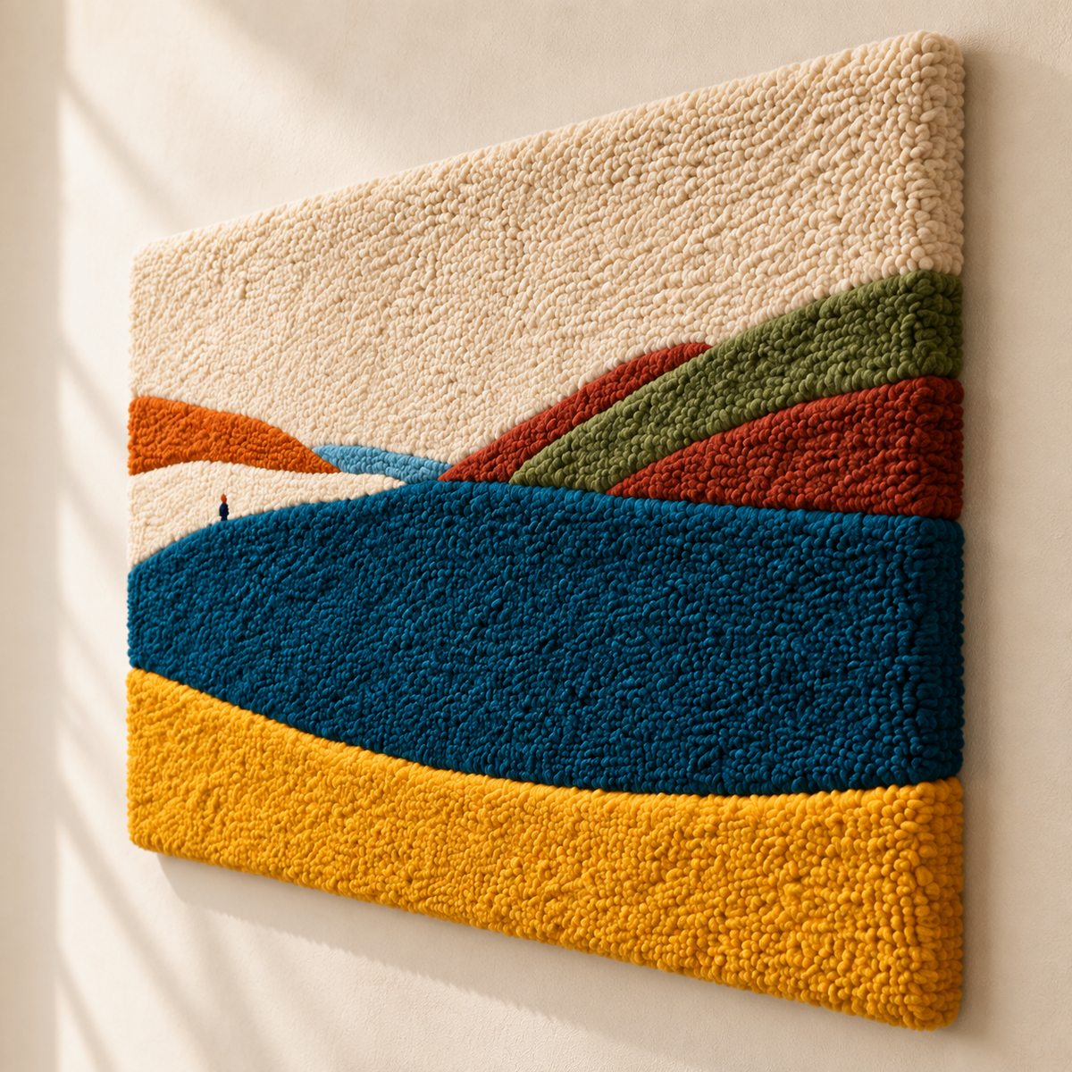 Fields Beyond the Blue Ridge — angled relief view