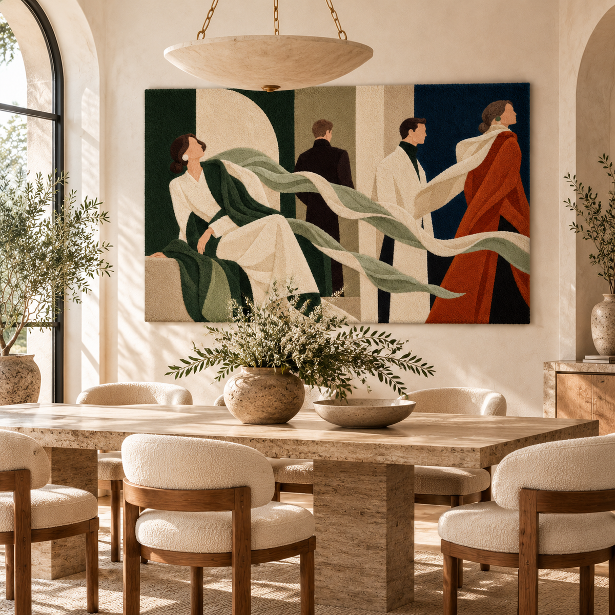 Figures In Flow by Hewn Earth Studio — room setting