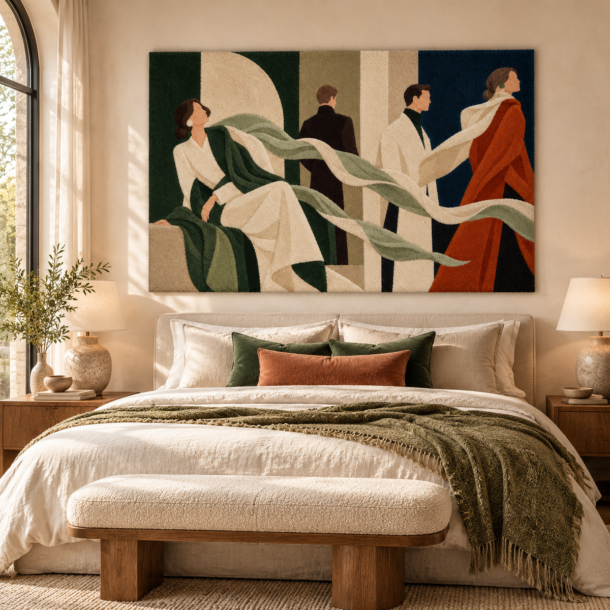 Figures In Flow by Hewn Earth Studio — room setting