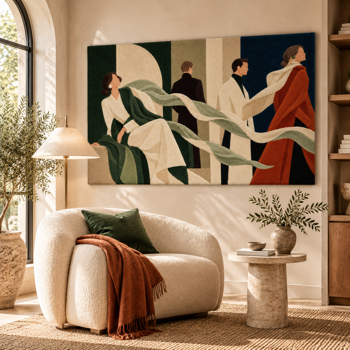 Figures In Flow by Hewn Earth Studio — room setting