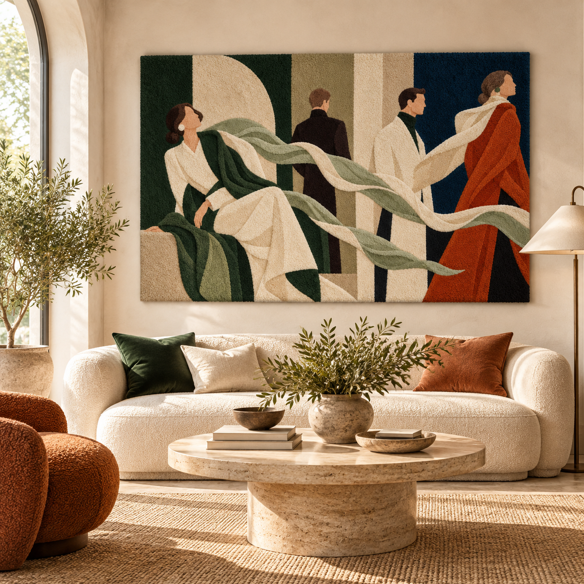 Figures In Flow by Hewn Earth Studio — room setting