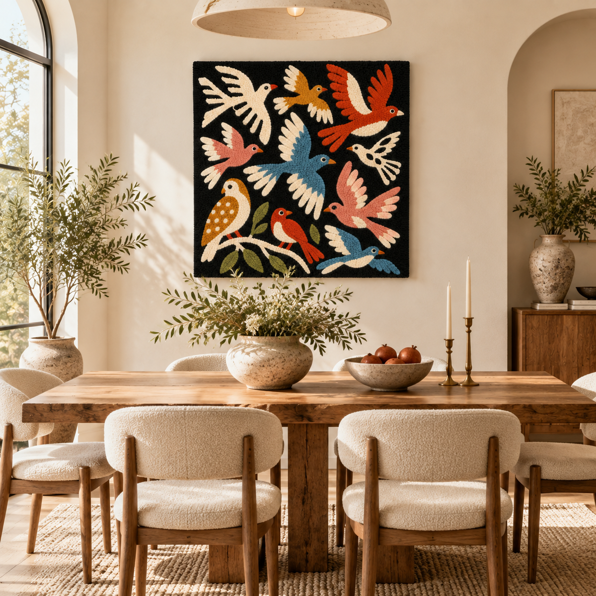 Flock Beneath a Velvet Sky — room setting