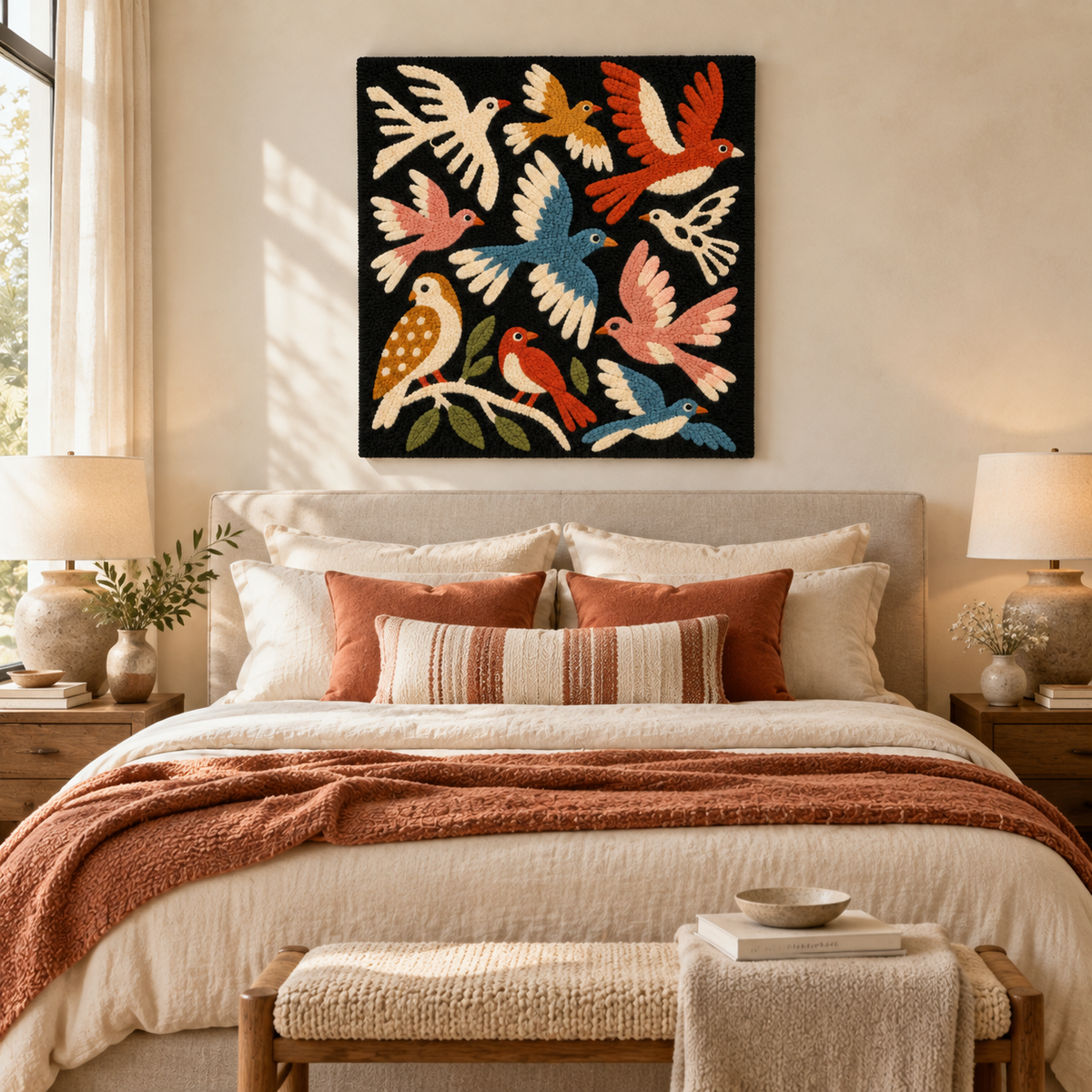 Flock Beneath a Velvet Sky — room setting