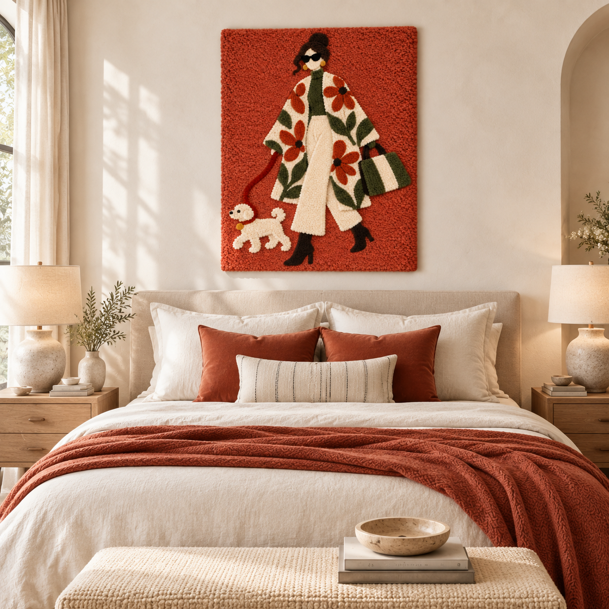 Floral Coat and Little Companion — room setting 1