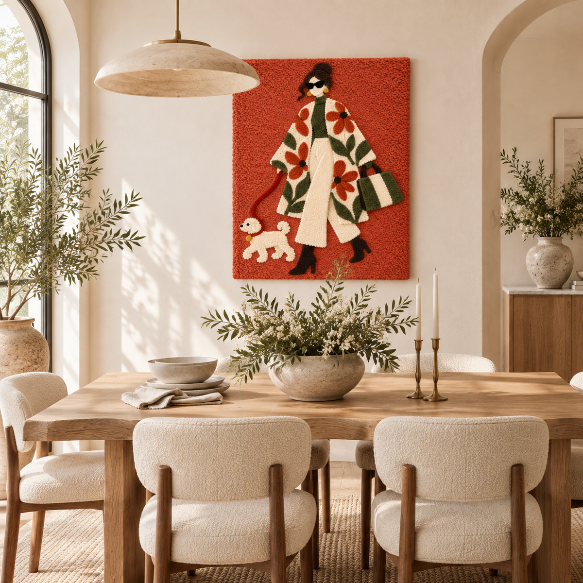 Floral Coat and Little Companion — room setting 3