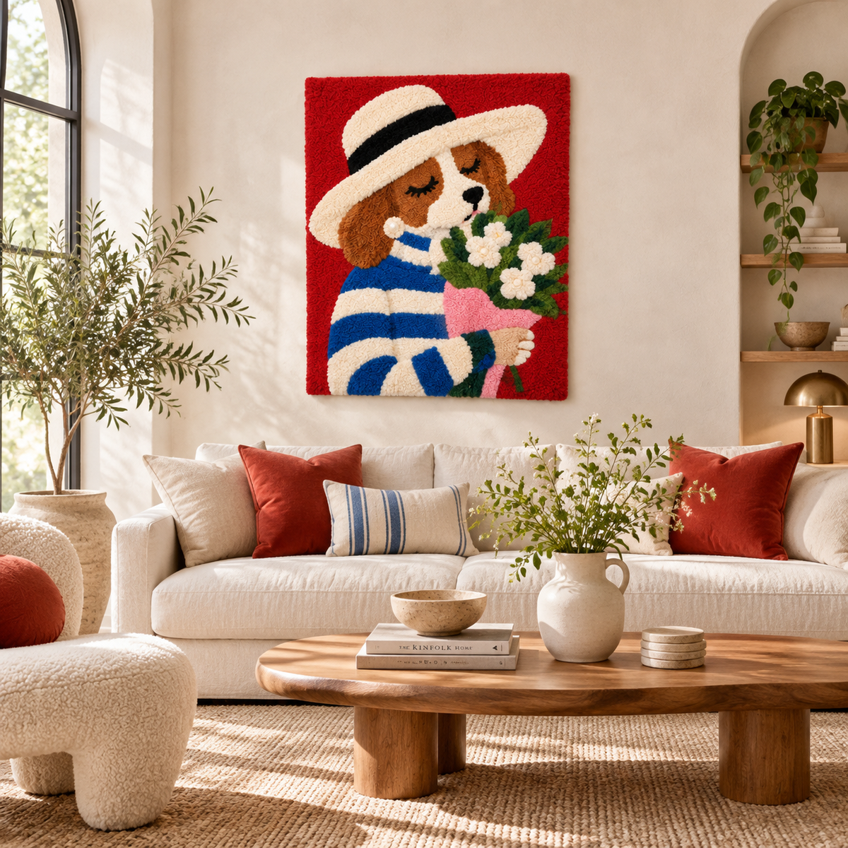 Flowers for a Striped Spaniel — front-facing room scene [room-front]