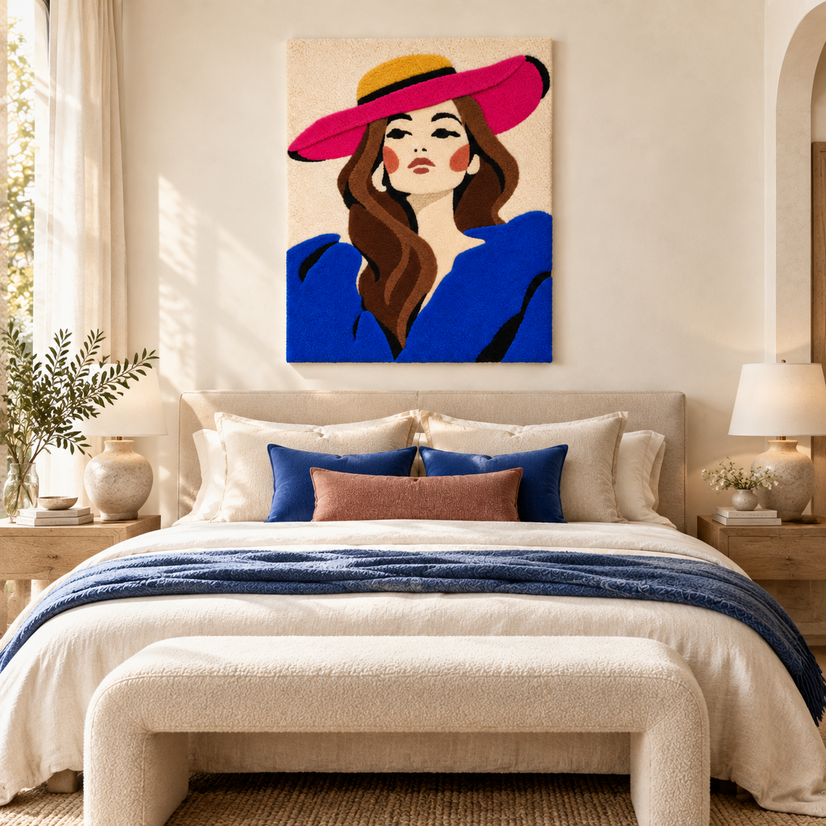Fuchsia Brim Muse — room setting 1