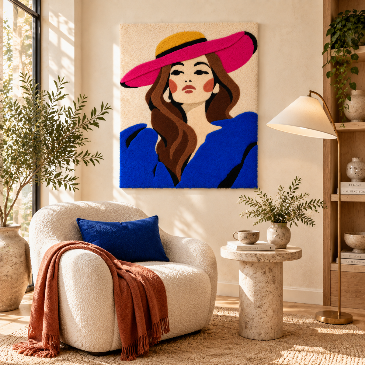 Fuchsia Brim Muse — room setting 2