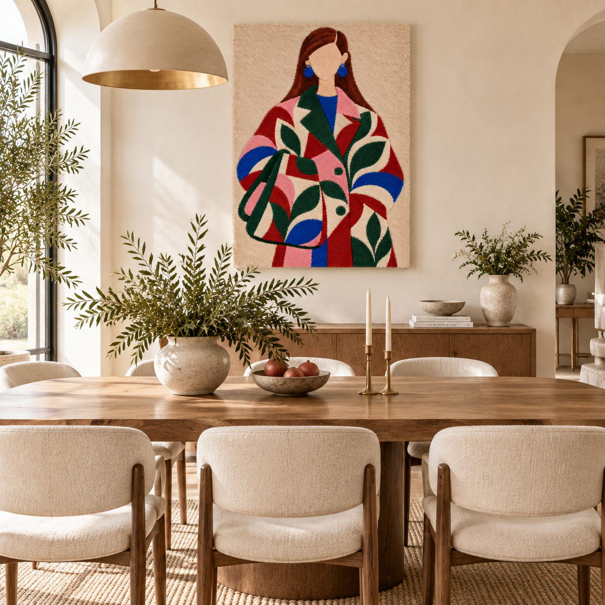 Garden Arcs Statement Coat — room setting