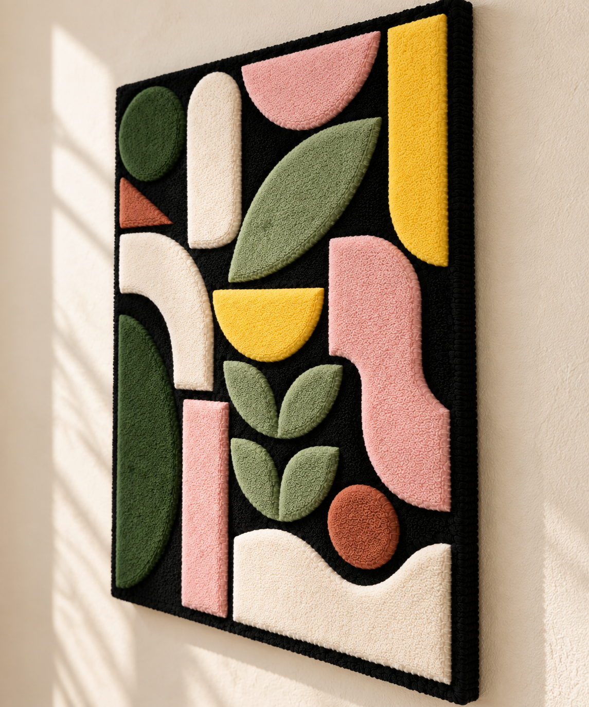 Garden of Simple Shapes — angled relief view