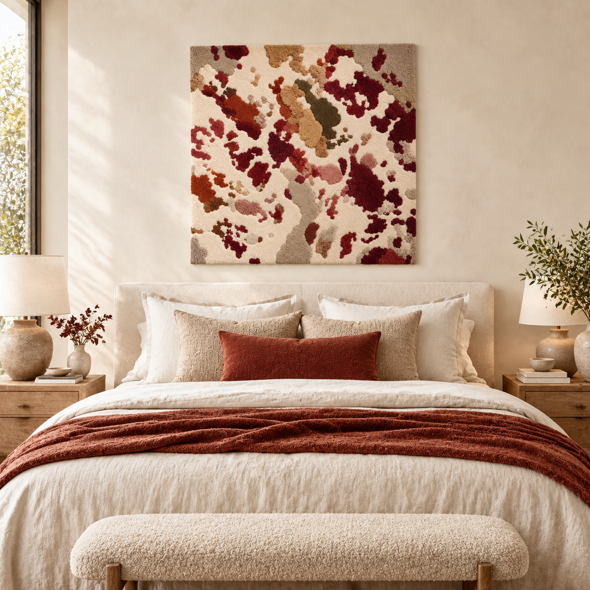Garnet Mineral Bloom — room setting 3