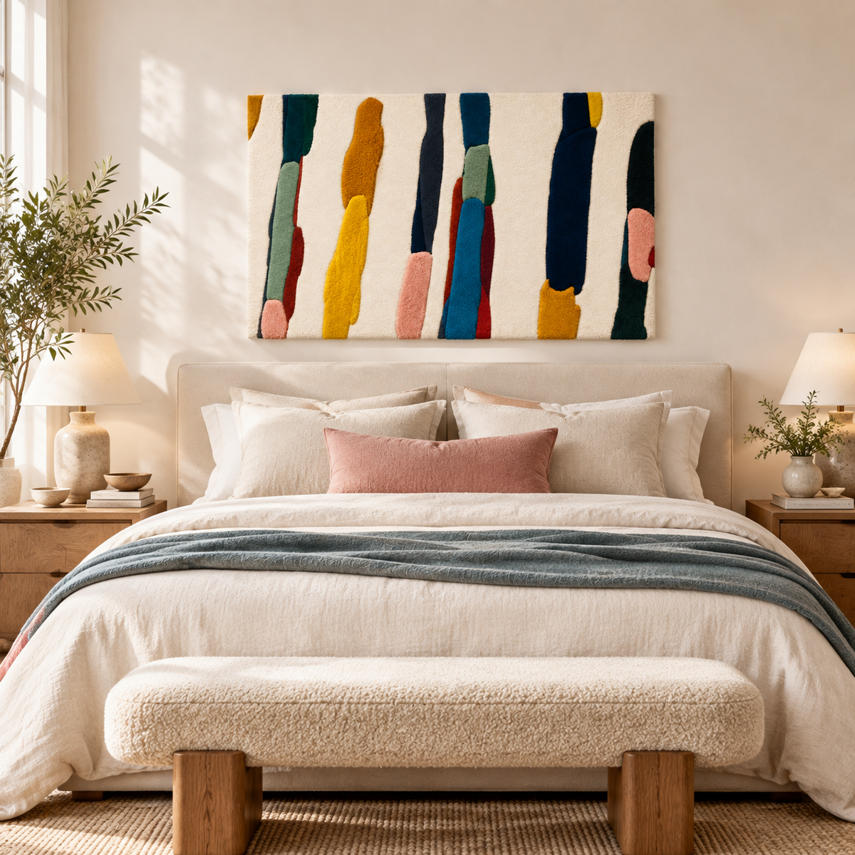 Gathered Color Strokes — room setting 1