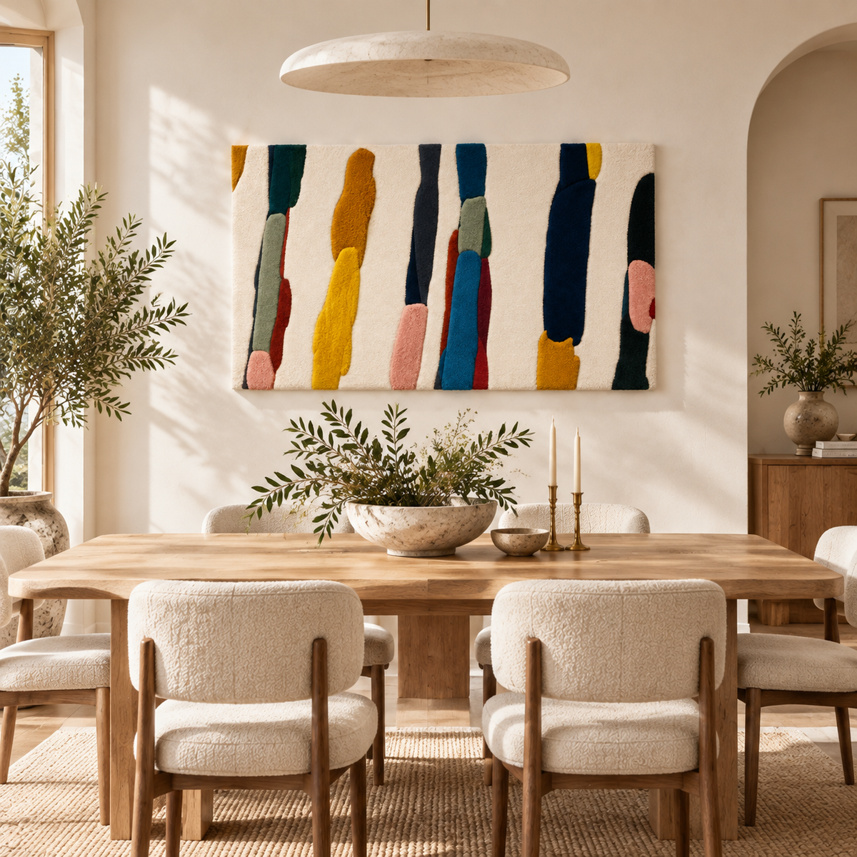 Gathered Color Strokes — room setting 2
