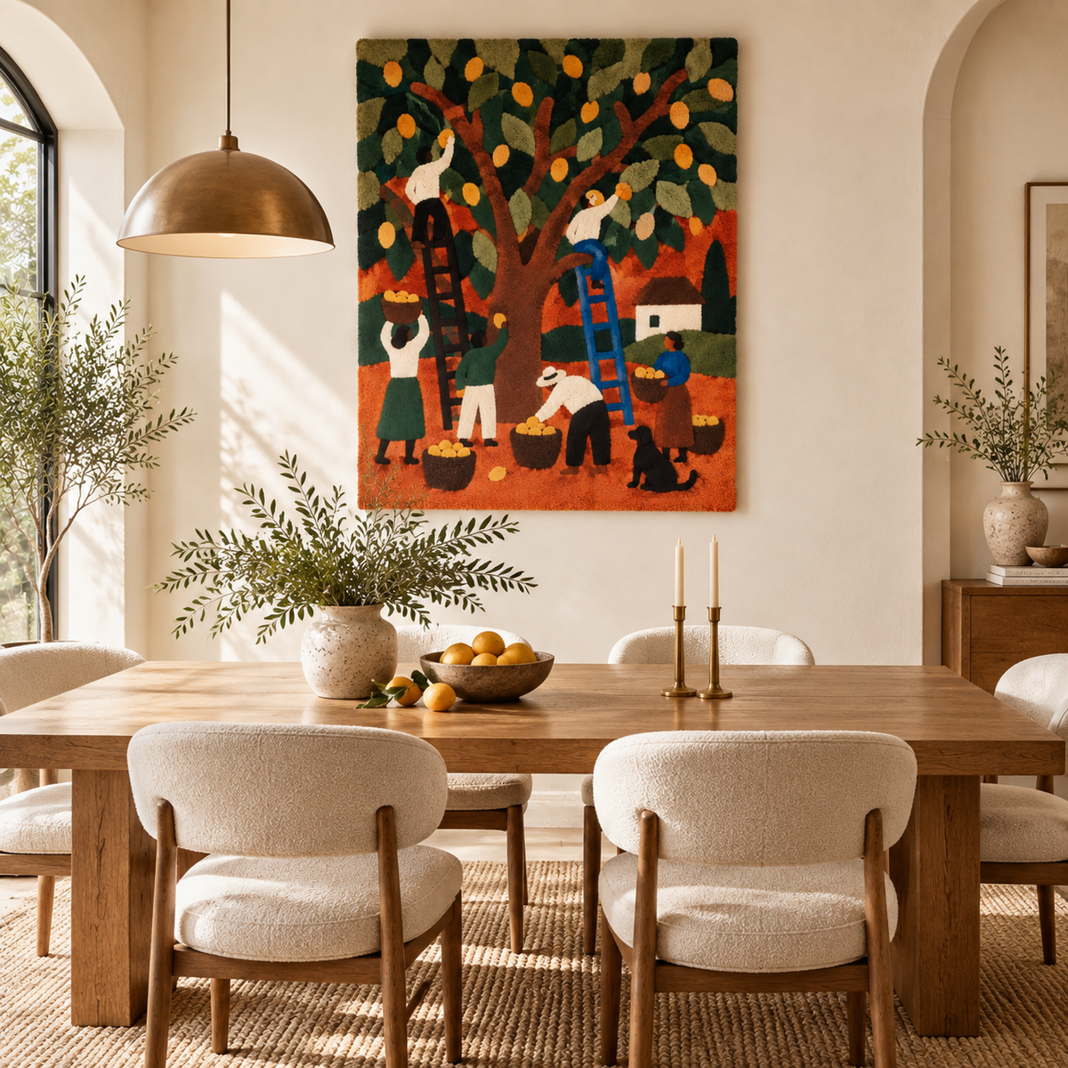 Gathering Beneath the Orange Tree — room setting 2