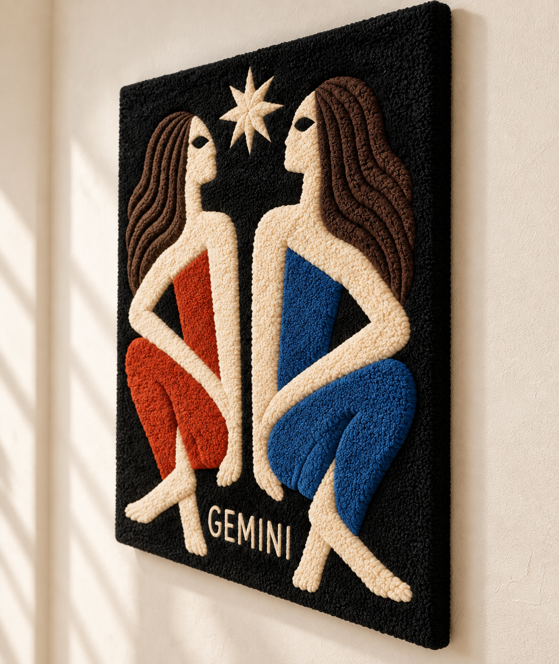 Gemini Star Sisters — angled relief view