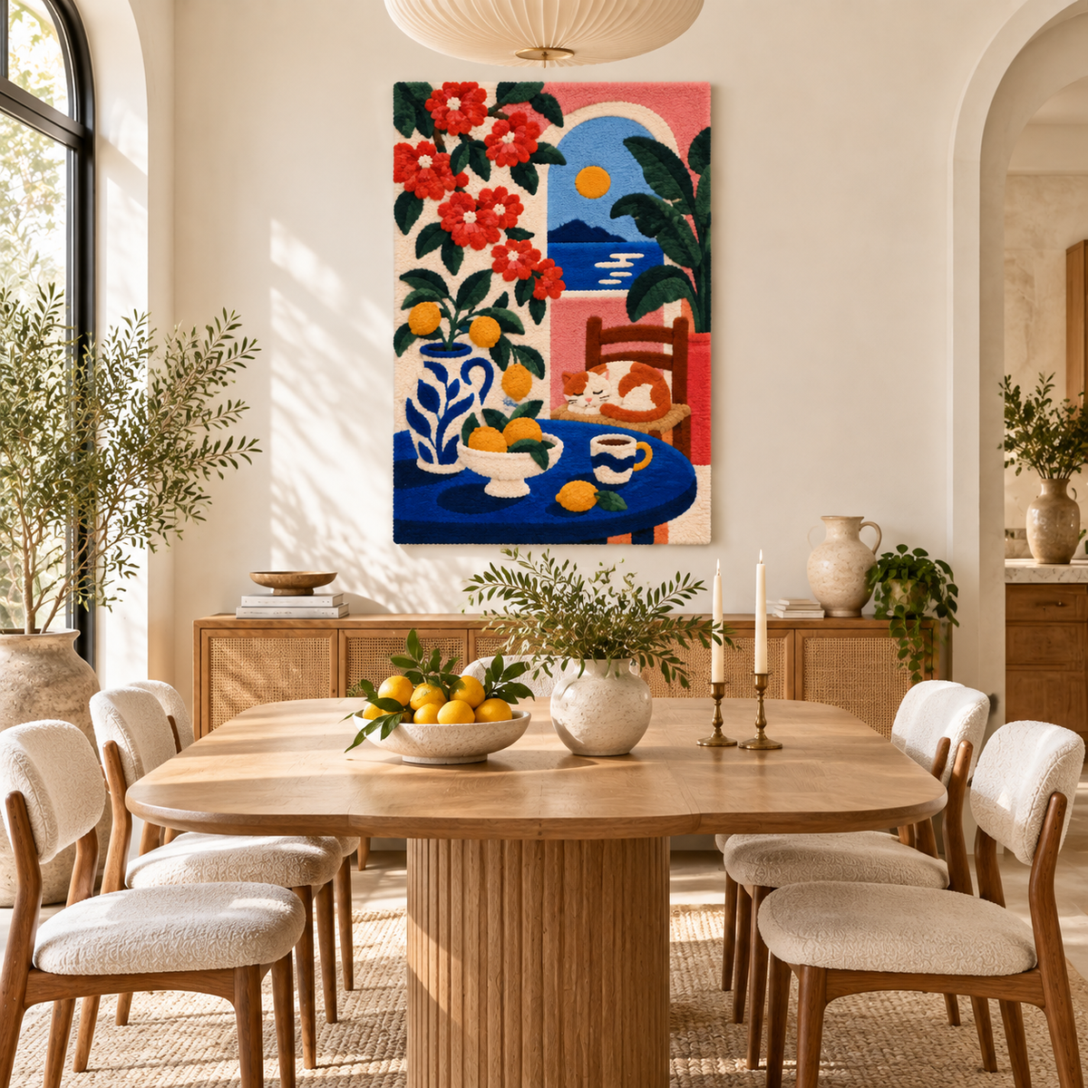 Geraniums at the Seaside Arch — room setting 2