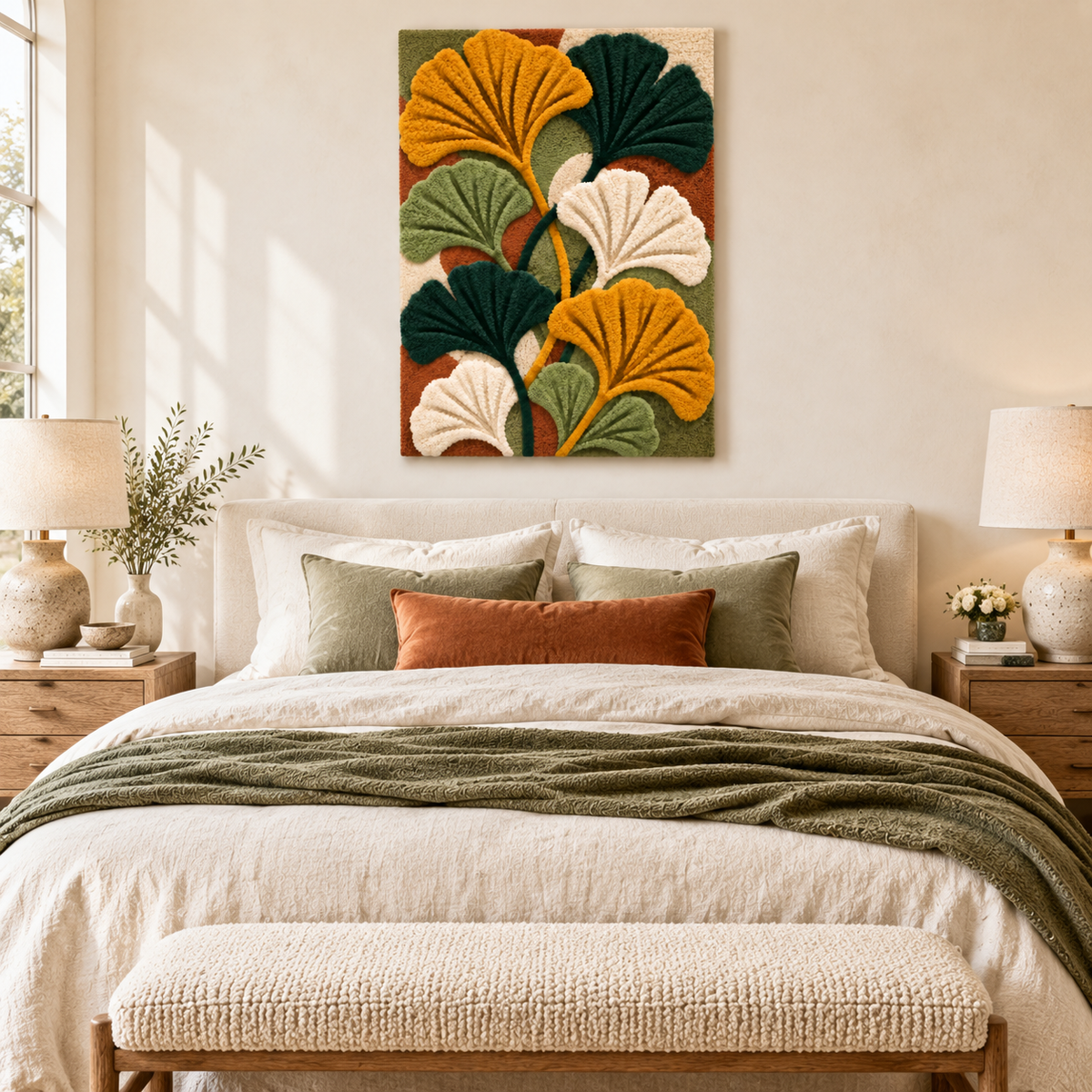 Ginkgo in Gold — room setting 1
