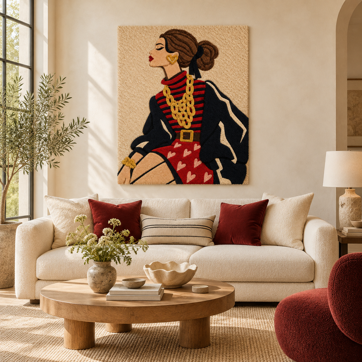 Golden Chains and Red Hearts — front-facing room scene [room-front]