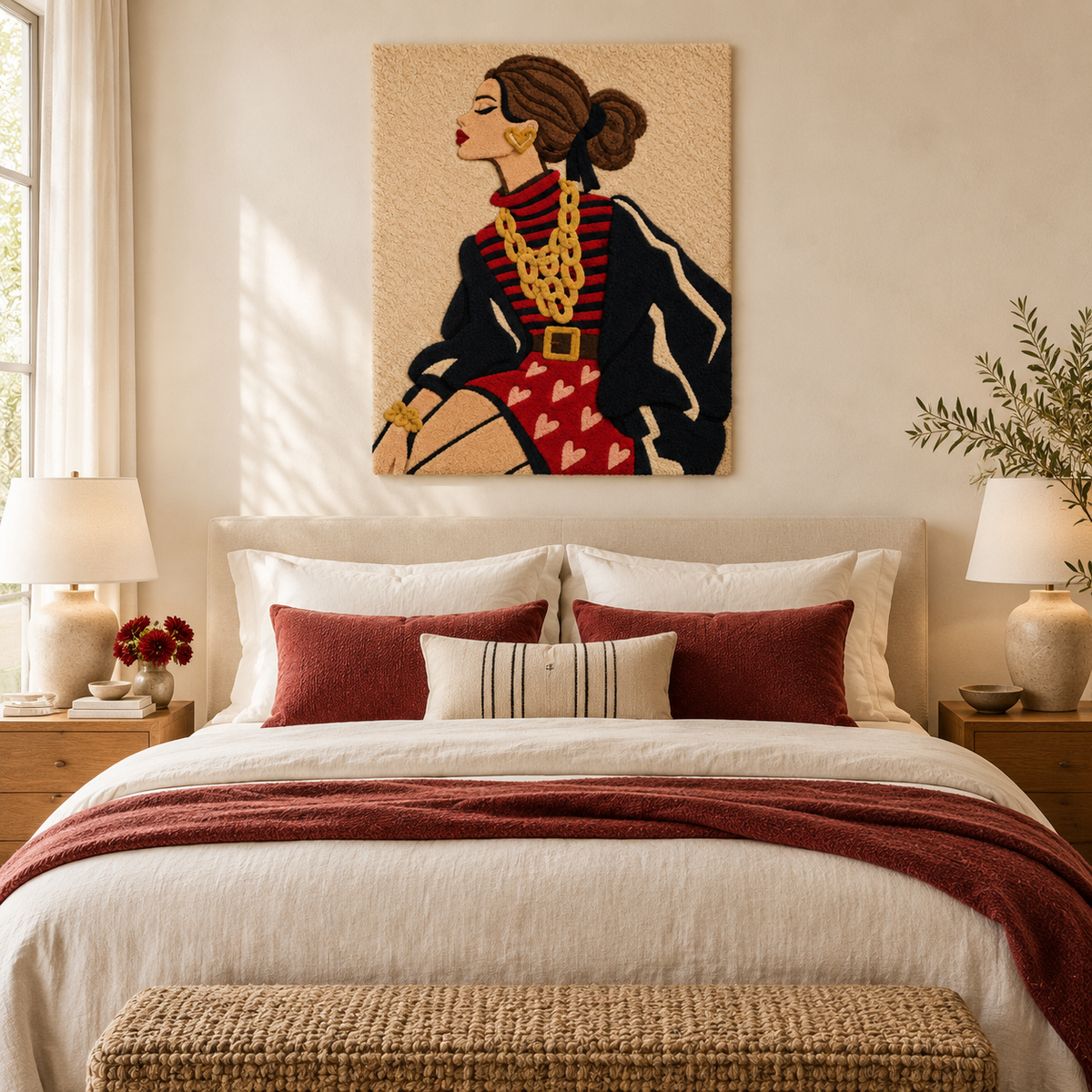Golden Chains and Red Hearts — room setting 2