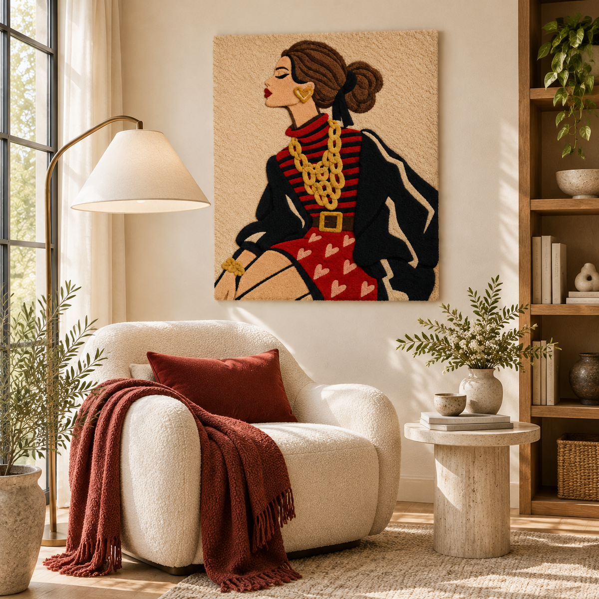 Golden Chains and Red Hearts — room setting 3