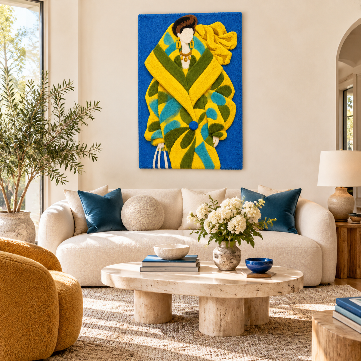 Golden Collar Cobalt Runway — front-facing room scene [room-front]