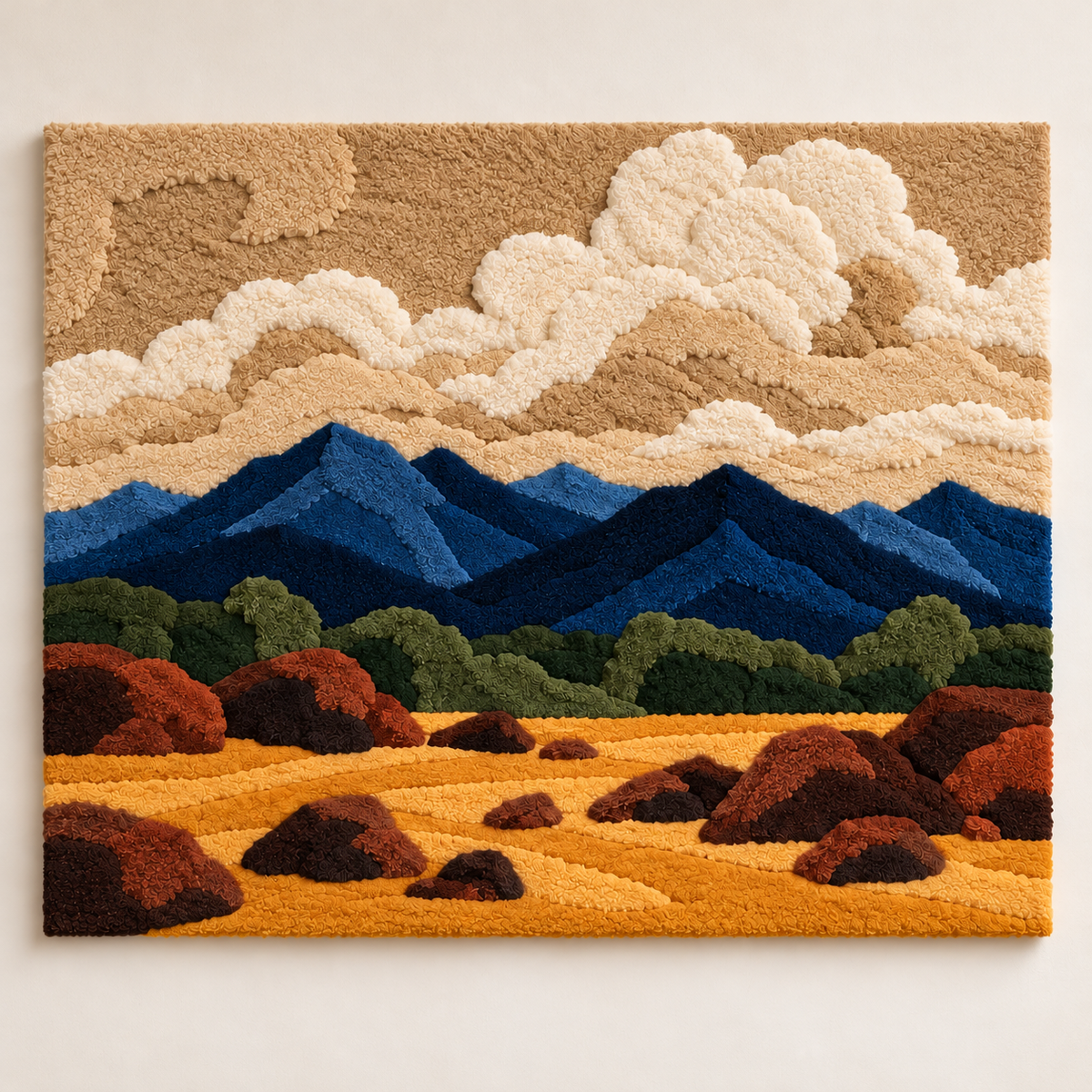 Golden Foothill Clouds by Hewn Earth Studio — front product view [product-light]