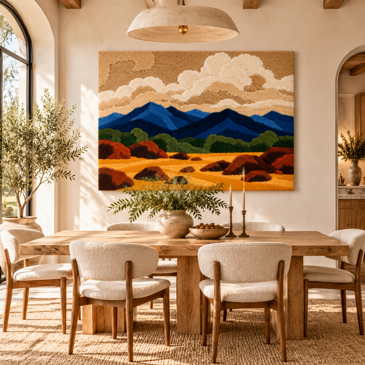 Golden Foothill Clouds by Hewn Earth Studio — room setting