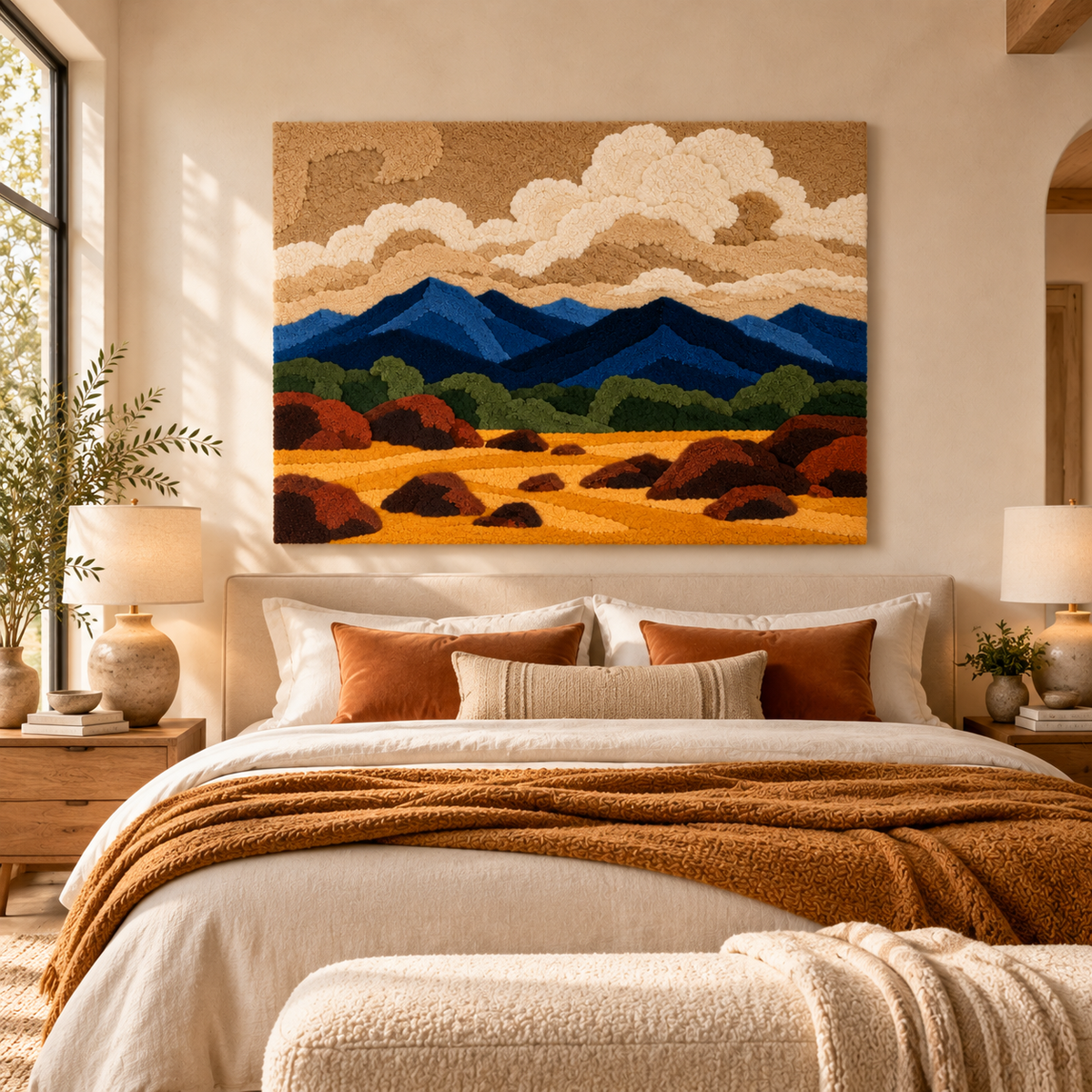 Golden Foothill Clouds by Hewn Earth Studio — room setting