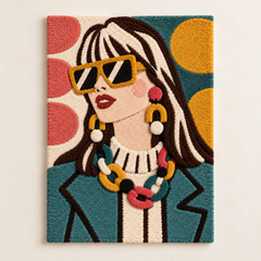 Golden Frames and Teal Lapels
