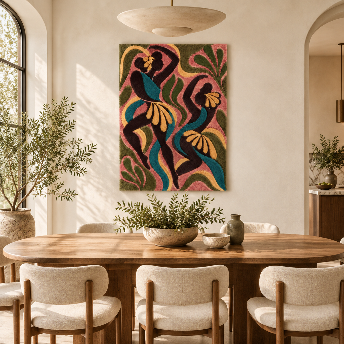 Golden Frond Dancers — room setting 3