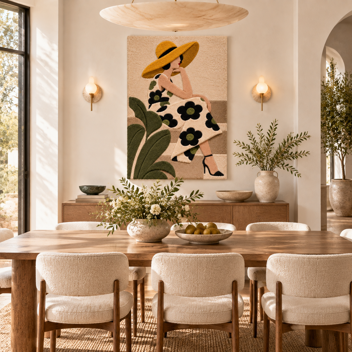 Golden Hat Garden Pause — front-facing room scene [room-front]